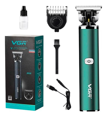 Maquina Corta Pelo Trimmer Vgr V-272 Recargable Regulable