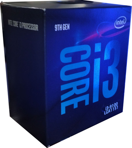 Procesador Gamer Intel Core I3-9100 9gen. Gráfica Integrada 