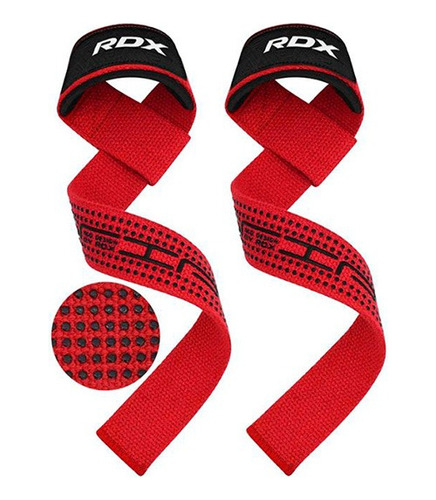 Straps Vendas Rdx Algodón Gel Deluxe - Rojas - Wac-s4r