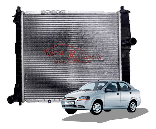 Radiador Chevrolet Aveo Family 1.5cc, Sin Aire Acondicionado