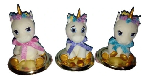 Unicornio En Porcelana Fria 8cm Aprox De Alto