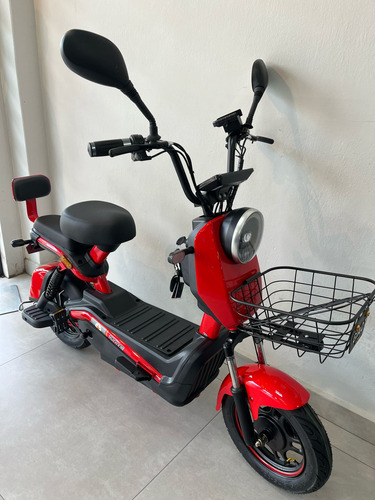 Bicicleta Eletrica Motinho Aro 14 Zoe 750w Vermelha
