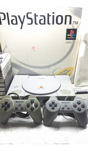 Playstation 1 Fat + Jogos Cinza (Usado)