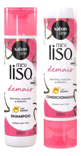  Shampoo + Condicionador Salon Line Meu Liso Demais 300ml