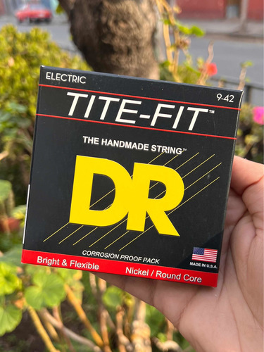 Cuerdas De Guitarra Dr Strings Tite Fit 09-42 Originales