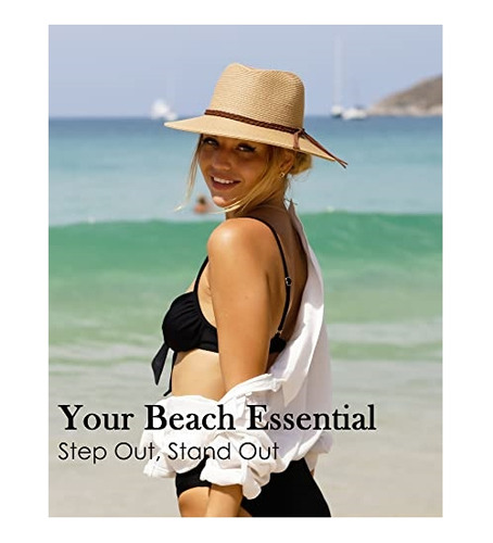 Sombrero De Sol Para Mujer De Ala Ancha Uv Upf 50+
