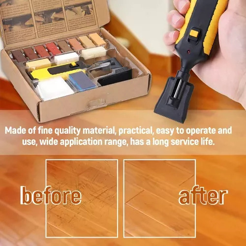 Juego De Herramientas De Cera Para Reparar Pisos De Madera