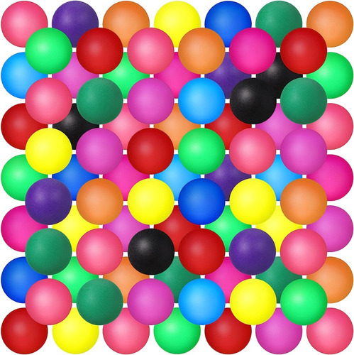 100 Pack Pelotas Ping Pong De 1.5inch Multicolor Para Fiesta