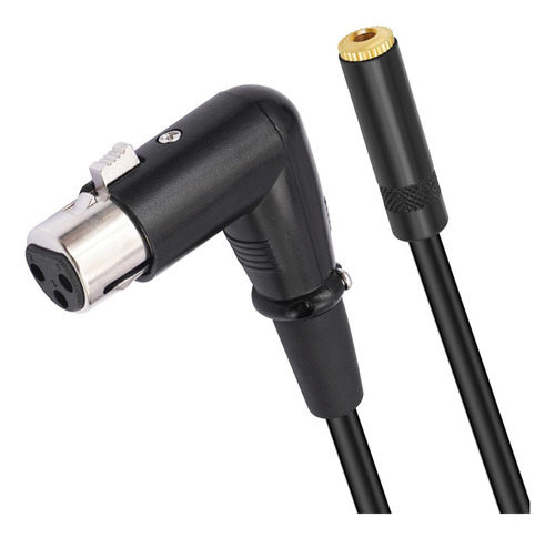 Cable De Ángulo Xlr Xlr De 90 Grados, 1 35 Trs A Xlr Macho