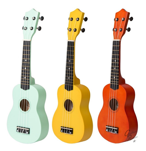 Ukelele Soprano Zurdo Electroacustico + Funda Acolchada Pua