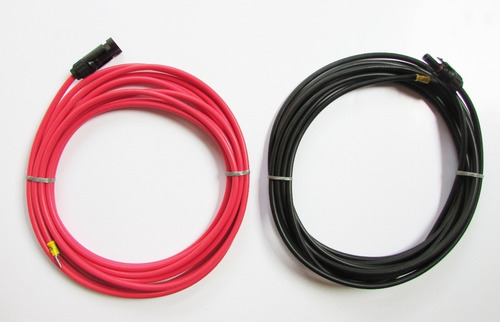 Kit 12 Metros Cabo Pv 4mm Mc4 Ligação Painel Solar Offgrid