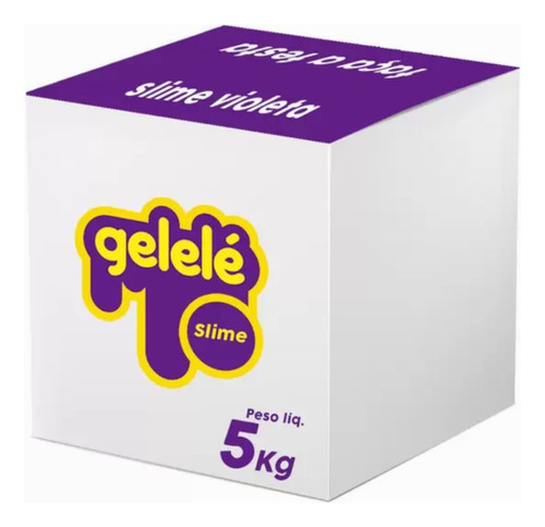 Slime Gigante Faça A Festa 5kg Gelelé - Violeta