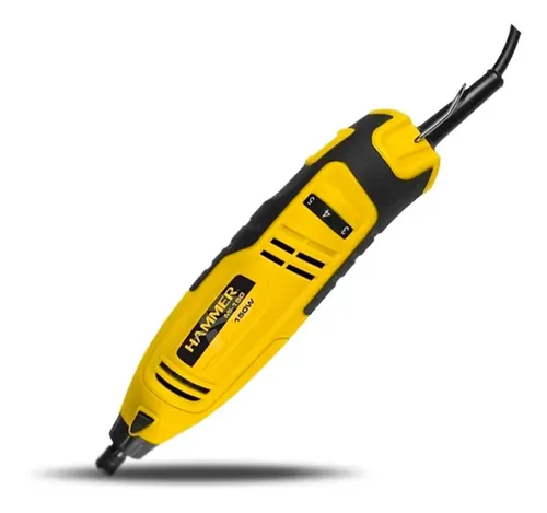 Micro Retífica Hammer 150w Amarelo 22v | Parcelamento sem juros