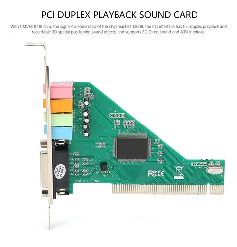 Tarjeta De Sonido Pci 120db, Tarjeta De Sonido Envolvente De