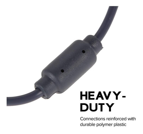 Imagen 3 de 3 de Cable 2 En 1 Para Xbox 360 - Carga Y Juga Al Mismo Tiempo!