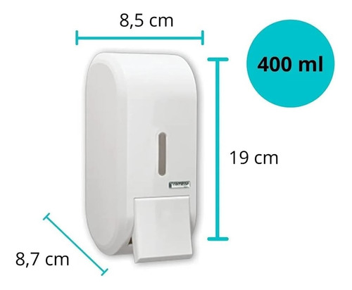 Dispenser Porta Sabonete Liquido Álcool Em Gel Banheiro