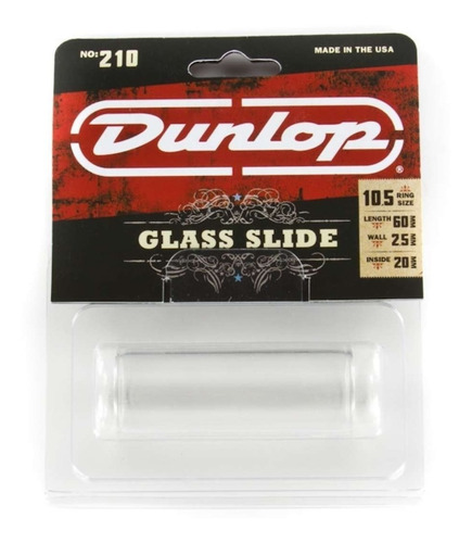 Slide Guitarra Dunlop Vidro 210 Diâmetro De 20mm Original !!