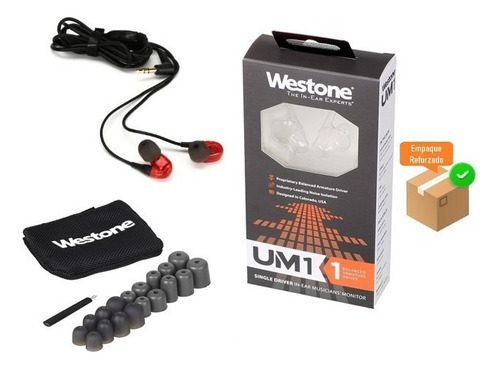 Westone Um1 Red Audífonos In Ear Monitor Personal Pro Color Rojo