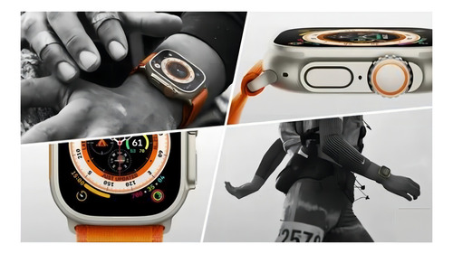 Smart Watch W68 Ultra Serie 8 Nfc Tela 49mm + Pulseira Extra Cor Da Caixa Preto Cor Da Pulseira Preto