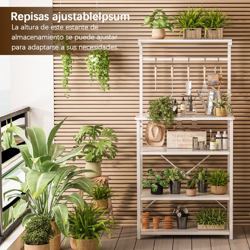 Rack Muebles Organizador Multiusos Cocina Moderno Microondas Blanco