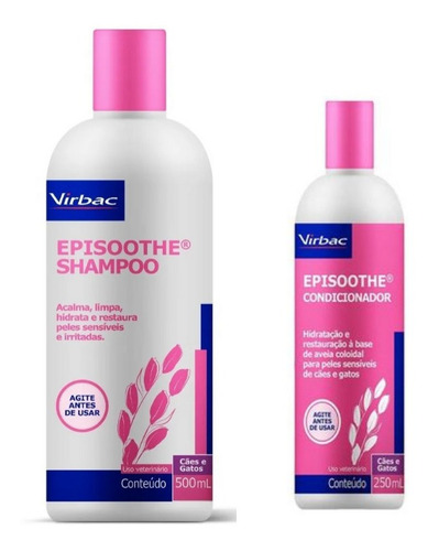 1 Episoothe Shampoo 500ml + 1 Episoothe Condicionador 250ml