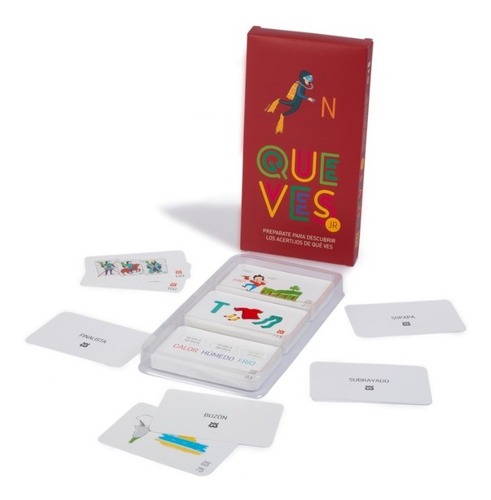 Imagen 2 de 12 de Que Ves Jr Junior Juego De Mesa Cartas Yetem