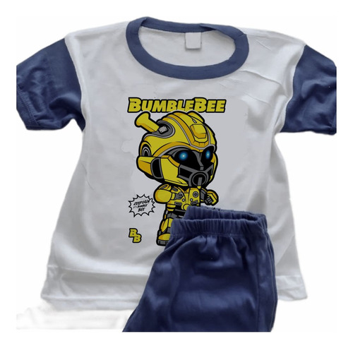 Pijamas Infantiles Manga Corta Estampados Bumble Bee - 7008