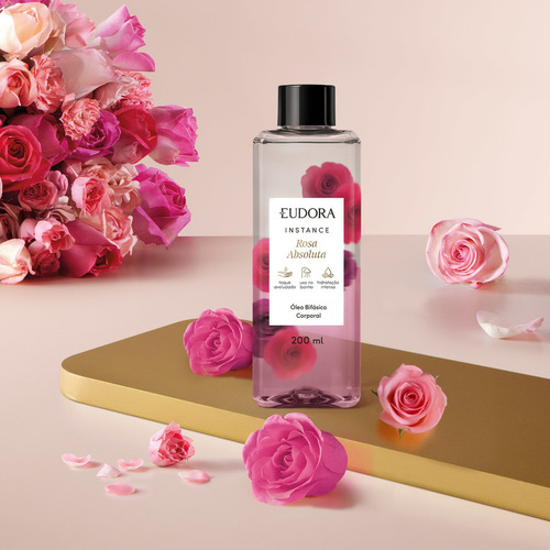 Eudora Instance Rosa Absoluta Óleo Bifásico Corporal 200ml