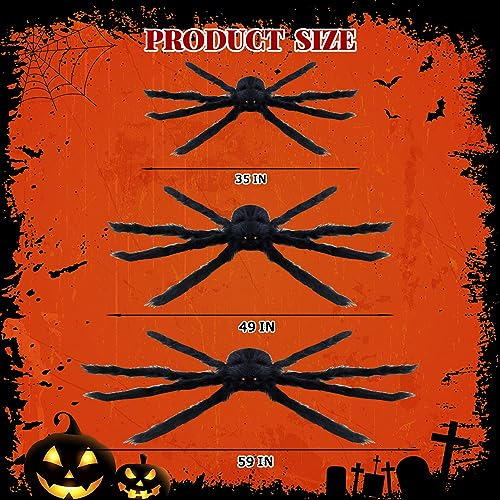 Large Halloween Spiders For Outside, Big Spider Hallowe...
