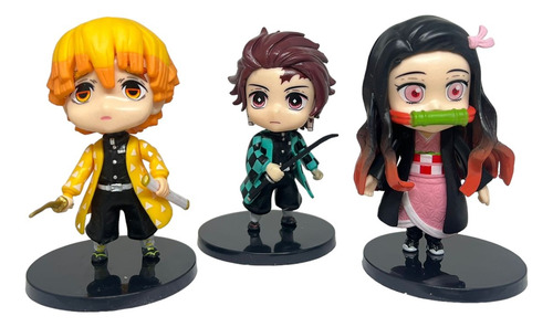 Set X6 Trio De Personajes Demon Slayer