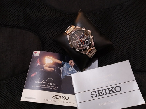 Imagen 3 de 4 de Reloj Seiko Cronografo 1/5, 100 M Análogo