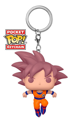 Llavero Goku - Saiyan Dios - Dragon Ball- Funko Pocket Pop