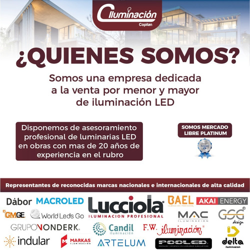 Aplique Unidireccional Cuadrado Blanco Exterior Macroled Cta