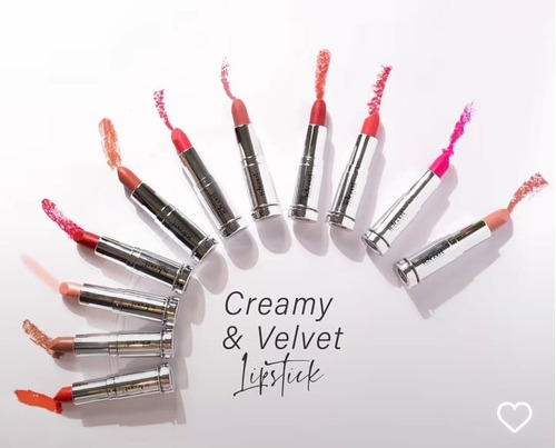 Lápiz Labial Creamy & Velvet Lipstick Colores Idraet 