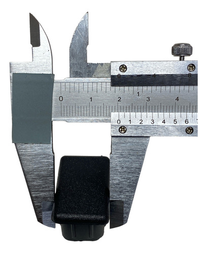 Ponteira Pé Cadeira Retangular Interna 20x30mm 2x3cm 16un Cor Preto