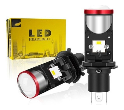 Kit De Lentes De Proyector Led H4 Conversión De Haz