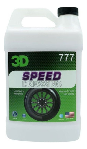 Speed Dressing 3d Abrillantador De Neumáticos , Plasticos 