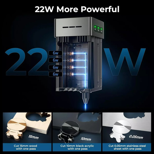Máquina De Gravação A Laser Creality Falcon2 22w Com Bomba