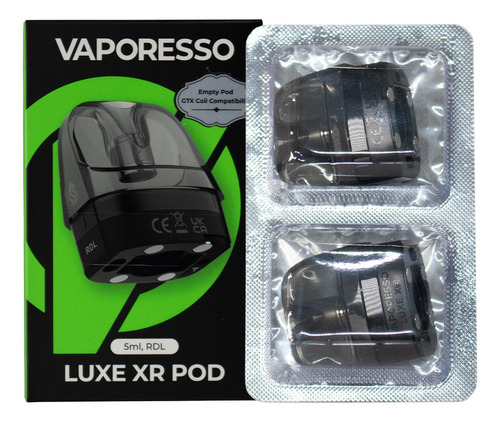 Pod Vaporesso Luxe Xr Vacio 5ml Pack X2 - Rdl / Dtl / Mtl