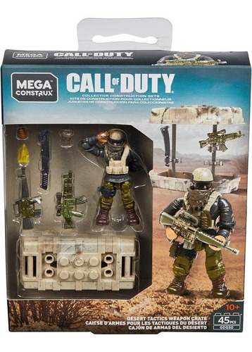 Mega Construx Cajón De Armas Del Desierto Call Of Duty Cantidad De Piezas 45