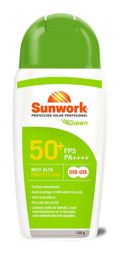 Protector Solar Sunwork Green Sunwork