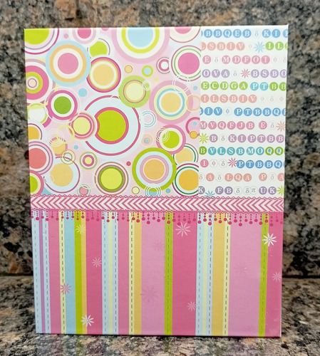 Album De Fotos Rosa Para Bebe Niña Con Foto En La Portada