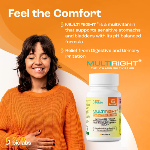 Multiright Multivitaminas Bajas En Ácido 90 Tabletas