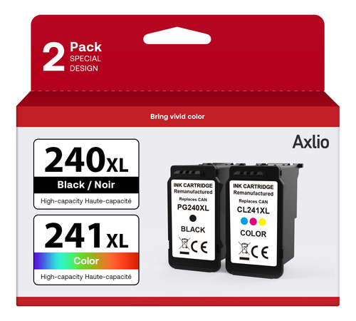 Axlio Pg-240xl/cl-241xl - Cartuchos De Tinta Compatibles De.