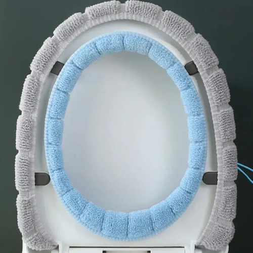Capa De Vaso Sanitário Assento Almofada Sanitária Lavável Cor Cinza Luctec