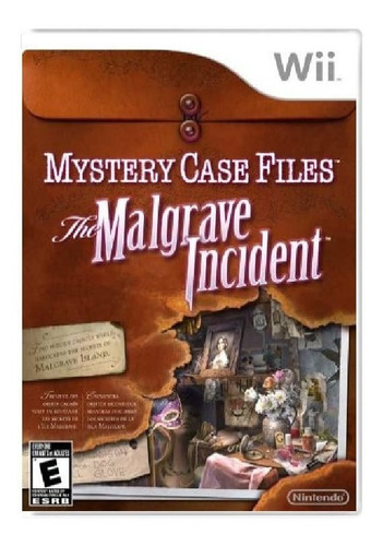 Jogo Mystery Case Files The Malgrave Incident - Wii - Usado*