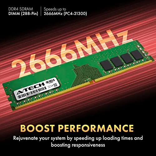 A-tech 16 Gb (2 X 8 Gb) Ddr4 2666 Mhz Udimm Pc4-21300 (pc4-2