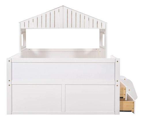 Cama Baja De Tamaimo Matrimonial Con Cuatro Cajones, Diseño