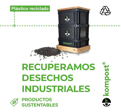 Compostera Urbana Balcón Lombrices Compost 40 L + Envío