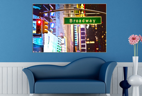 Vinilo Decorativo 20x30cm Ciudades Mundo New York Usa M4